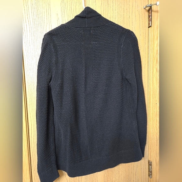 Croft and Barrow Dark Navy Blue Open Front Cardigan Sweater sz S - Picture 3 of 5
